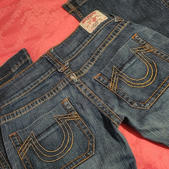 True Religion SAMMY BIG T woman jeans flare usa size 28 - Picture 4 of 4